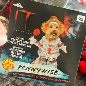 XS “Pennywise” Dog Costume NWT!